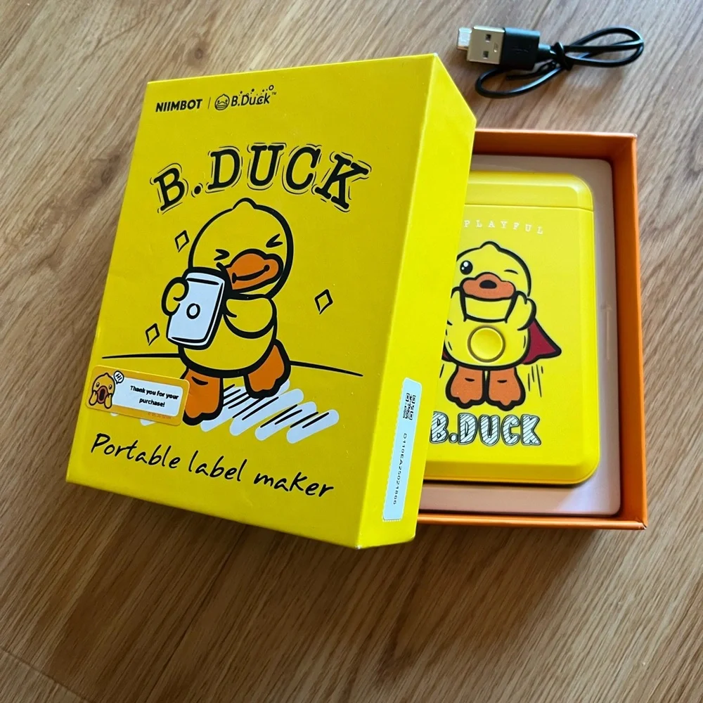 NIIMBOT B.Duck Co-Branded D110 Label Maker Limited Edition Yellow